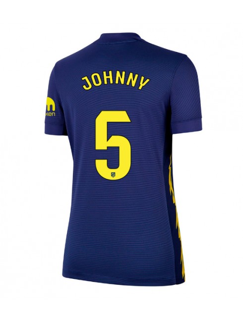 Atletico Madrid Johnny Cardoso #5 Replika Borta Kläder Dam 2025-26 Kortärmad Atletico Madrid Johnny Cardoso #5 Replika Borta Kläder Dam 2025-26 Kortärmad